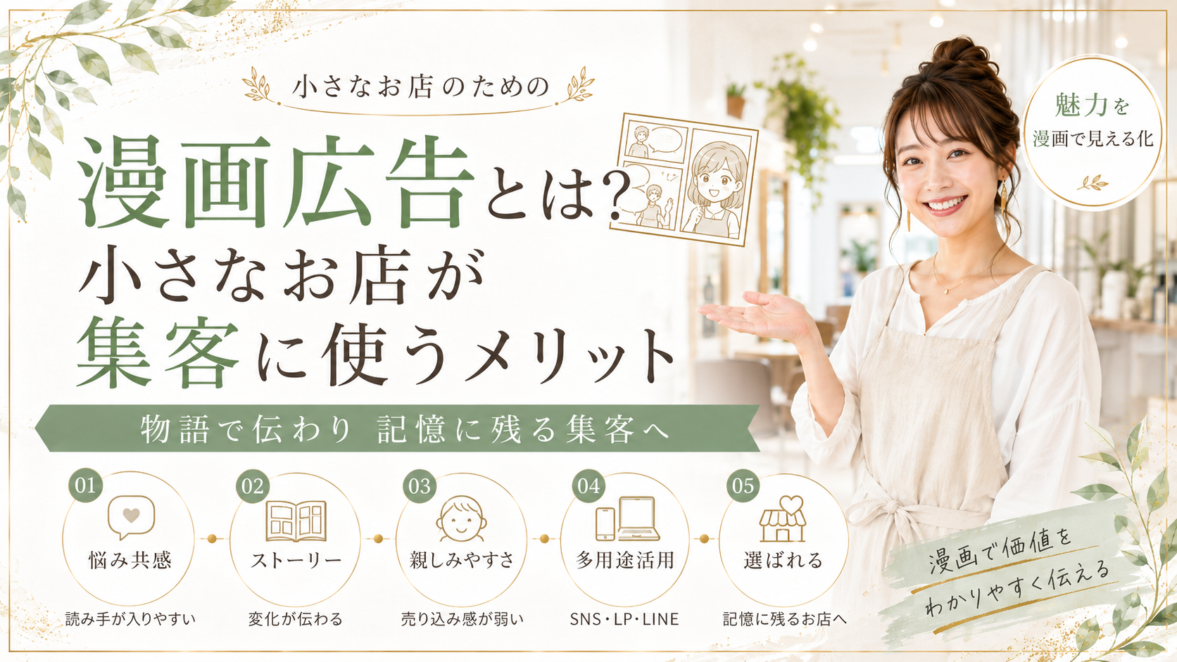 漫画広告とは？小さなお店が集客に使うメリット