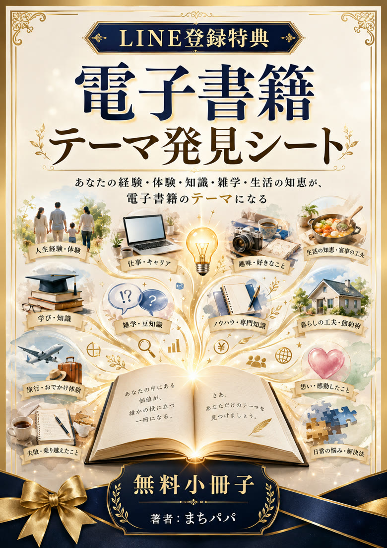 電子書籍テーマ発見シート 無料小冊子 表紙